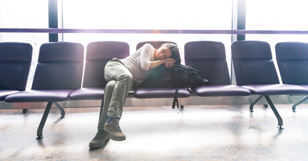 Jet Lag in airport