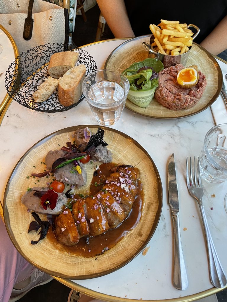 beef tartare at La Marquise